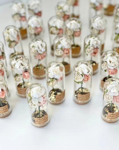 10PCS Wedding Favors for Guests – Glass Dome Cloche Decorations, Custom Wedding Party Favors for Beauty & the Beast Baby Shower