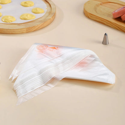 Sacs à Douille Jetables Épais (100 pièces) – Sacs de Glaçage pour la Décoration de Gâteaux, Manches à Crème Pâtissière, Fournitures de Pâtisserie pour Cupcakes, Desserts et Outils de Décoration