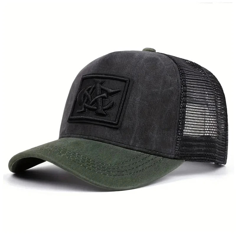 2026 Breathable Mesh Baseball Cap – CA Embroidered Unisex Hat with Sunshade Design for Daily Wear, Hip-Hop & Skateboarding