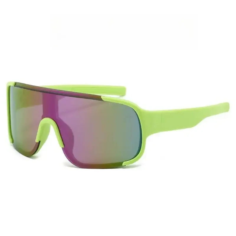Kids' Colorful Lens Sunglasses – UV Protection Sports Eyewear for Boys & Girls, Trendy Outdoor Cycling Sun Shades