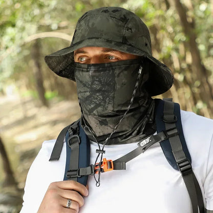 XXL 60-65cm Large Size Sun Bucket Hat for Men – Lightweight Quick-Dry Outdoor Fishing Cap with Sun Protection for Hiking & Jungle