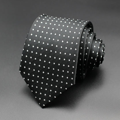 Corbata Floral de Puntos para Hombre – Corbata Casual de Moda Azul Roja Amarilla para Negocios, Bodas y Ocasiones Formales | Accesorio de Regalo