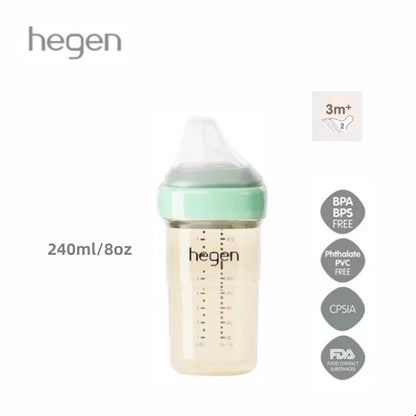 Hegen Original PPSU Baby Bottle Gift Set with Storage Lid, Pacifier & Water Bottle