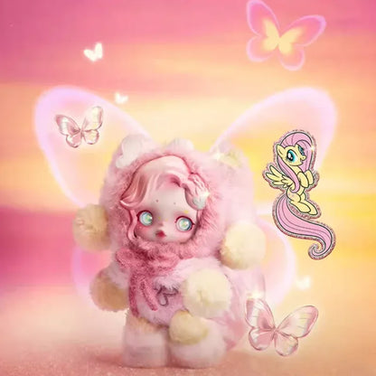 POP MART SKULLPANDA x My Little Pony Series Plush Doll Pendant – Mystery Box Genuine Blind Box Bag Ornament Figurine Toy
