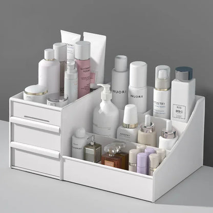 Plastic Desktop Storage Organizer – Multi-Drawer Makeup, Skincare & Office Supply Organizer