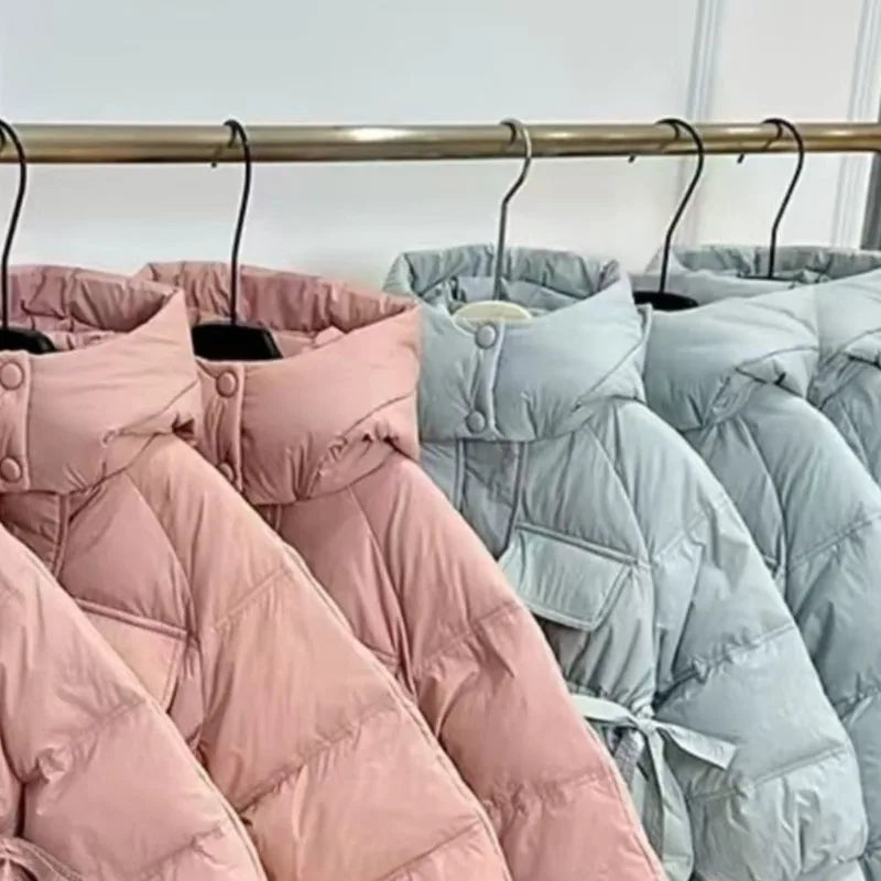 Kids’ Long Hooded Winter Coat – Warm Cotton-Padded Jacket for Baby Boys, Girls & Teens, Solid Color Outerwear Ages 5–16