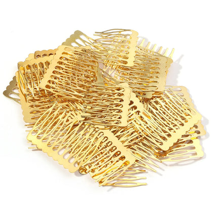 Set de 10 Horquillas y Peinetas para Novia – Accesorios Nupciales de Rodio, Bronce y Oro | Elegante Joyería de Alambre para el Cabello de Novias