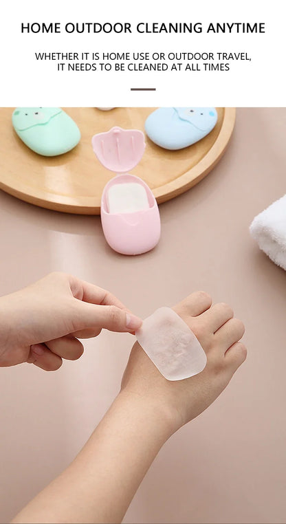 50/150 unidades de láminas de jabón portátiles para viajes – Láminas de papel de jabón desechables para lavar a mano, limpiar el baño, acampar al aire libre e higiene de viaje, tiras de espuma de jabón ligeras con fragancia
