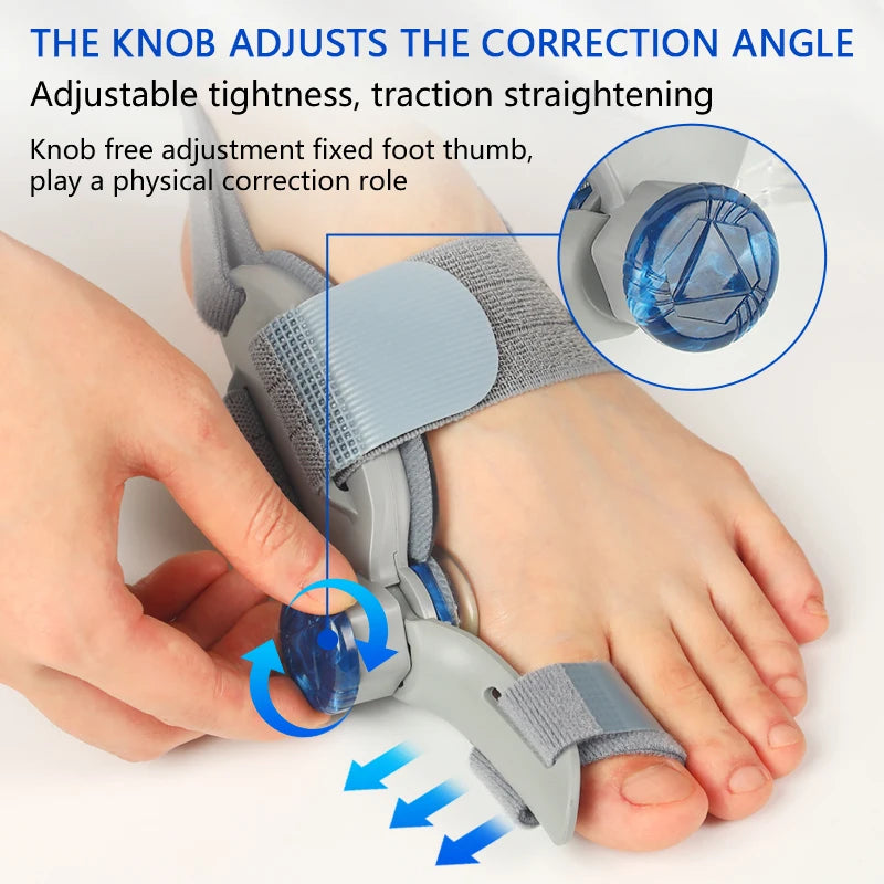 Adjustable Bunion Corrector Splint – Unisex Big Toe Separator Support Brace for Foot Alignment & Comfort