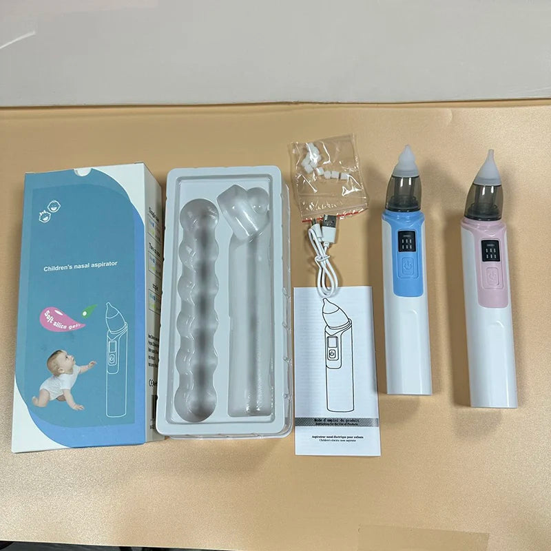 Aspirateur nasal électrique rechargeable pour bébé 2026 – Nettoyeur de nez doux pour nouveau-né avec aspiration réglable pour soulager la congestion infantile