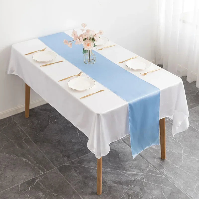 Luxury Satin Table Runner – Modern Elegant Pattern Table Decoration for Wedding, Birthday Party, Hotel, Banquet & Events