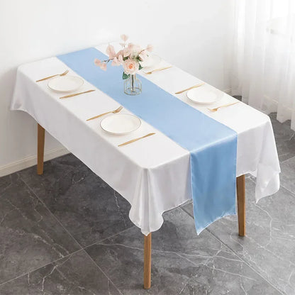Luxury Satin Table Runner – Modern Elegant Pattern Table Decoration for Wedding, Birthday Party, Hotel, Banquet & Events