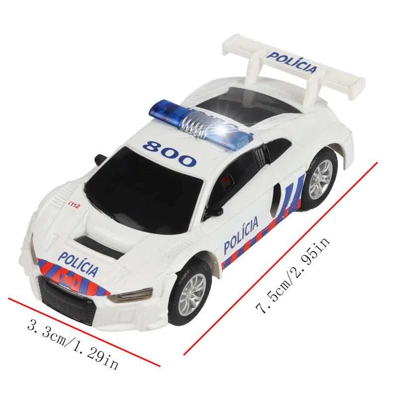 Voiture de slot analogique 1:64 pour Carrera GO et Scalextric – Voiture de course électrique à grande vitesse, véhicule jouet de piste de course de police