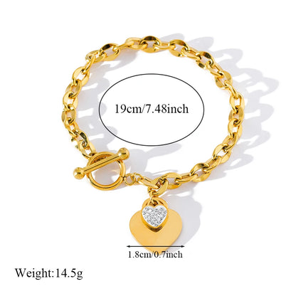 Pulsera de acero inoxidable 316L con dijes de estrellas de mar, luna y estrellas doradas – Cadena de muñeca moderna para mujer, regalo de joyería para fiestas