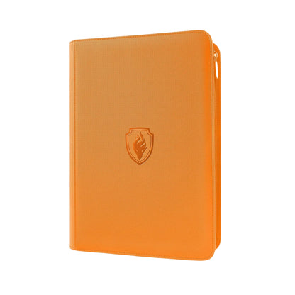 9 Pocket Zipper Trading Card Binder | 360 Card Holder Album with Premium PU Cover & Side-Loading Sleeves
