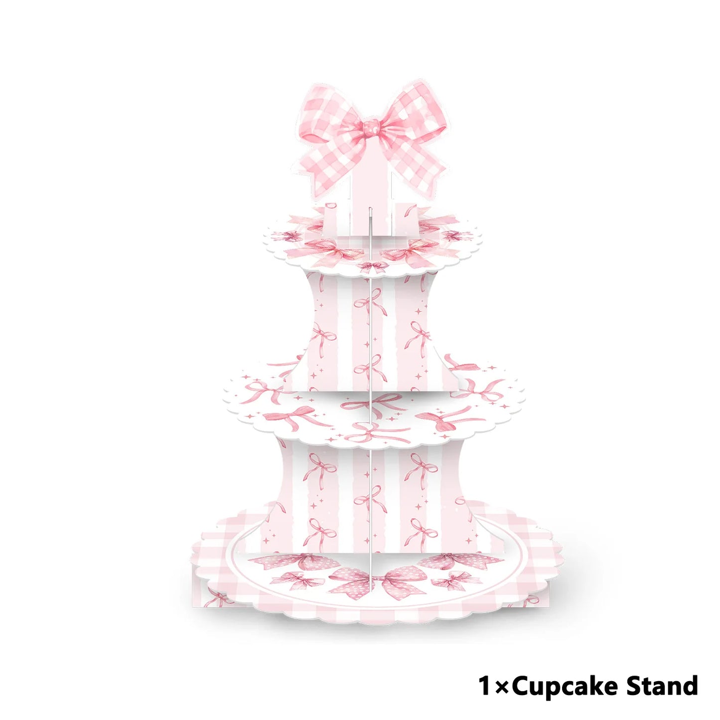 Kit de Fête d'Anniversaire Rose – Thème Princesse Bannière, Ballons Nœud, Pailles, Assiettes en Papier Jetables, Serviettes et Gobelets Vaisselle Décorations pour Fêtes d'Anniversaire de Filles