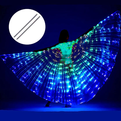 LED Light-Up Butterfly Fairy Wings – Luminous Costume Wings for Dance, Parties, Cosplay & Stage Performances