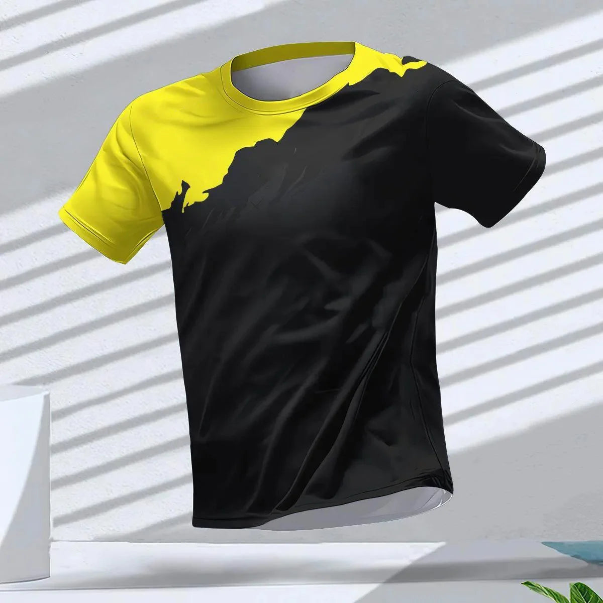 Men's Quick-Dry Running T-Shirt – Breathable Short Sleeve Gym Workout Top, Lightweight Round Neck Sports Shirt for Training & Outdoor Fitness