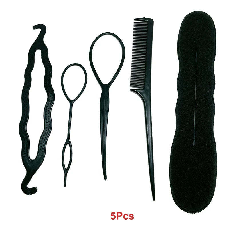 2-10PCS Ponytail Creator Styling Tools – Topsy Tail Plastic Loop Hair Braid Maker Clips for Women & Girls, Easy DIY Hair Accessories