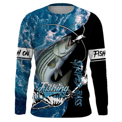 Men's Long Sleeve Fishing Shirt – Casual Crew Neck Outdoor Performance T-Shirt for Fishing, Hiking & Everyday Wear