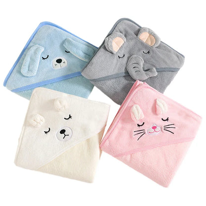 Toalla de Baño con Capucha para Bebé – Suave Manta de Baño y Arrullo para Recién Nacidos, Bebés y Niños Pequeños