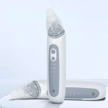 Electric Baby Nasal Aspirator – Automatic Nose Cleaner for Newborns & Toddlers with 3 Soft Silicone Tips, Gentle Suction & Music Function