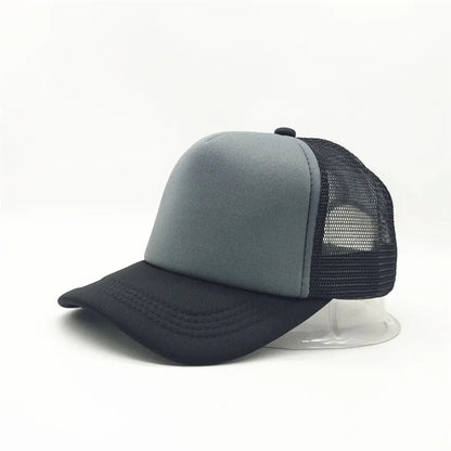 Gorra Trucker de Malla de 5 Paneles con Logotipo Personalizado – Gorra de Béisbol Ajustable para Hombres y Mujeres, Equipos Deportivos y Uso al Aire Libre en Verano
