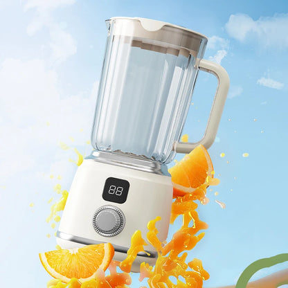 Portable Electric Blender – Rechargeable 10-Blade Wireless Fruit Juicer with 3000mAh Battery for Smoothies & Home Use