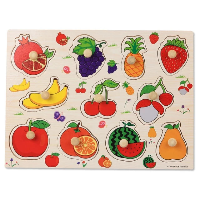 Jouet de puzzle en bois Montessori pour bébé – Jeu d'apprentissage éducatif pour les tout-petits de 1 à 3 ans, activité de développement cérébral d'association de formes pour enfants, cadeau d'anniversaire et jouet d'apprentissage précoce