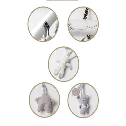 Peluche Colgante Conejito 2025 – Sonajero Suave para Bebés, Juguete Multifuncional para Cochecito y Cuna, Juguete Sensorial para Bebés y Regalo de Baby Shower