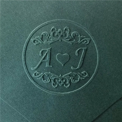 Custom Initials Embosser Stamp – Personalized Book & Wedding Embossing Seal for Address, Library & Gift Branding | Custom Paper Decor Accessory