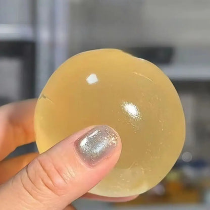 Blue Coconut Oil Squishy Ball – Soft Transparent Quick-Rebound Squeeze Toy, Slow Rising Stress Relief Maltose Squishy Fidget Toy