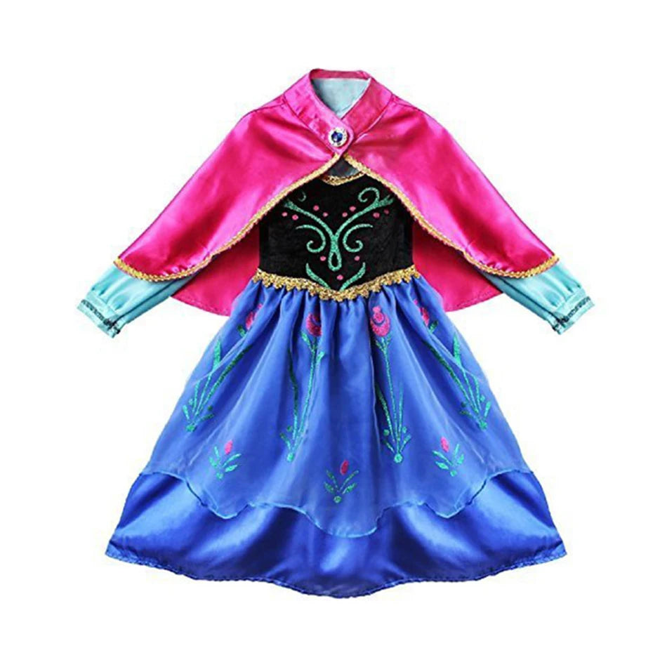 Vestido de disfraz de princesa para niña – Traje de fiesta de cuento de hadas para Halloween, carnaval y regalos de cumpleaños