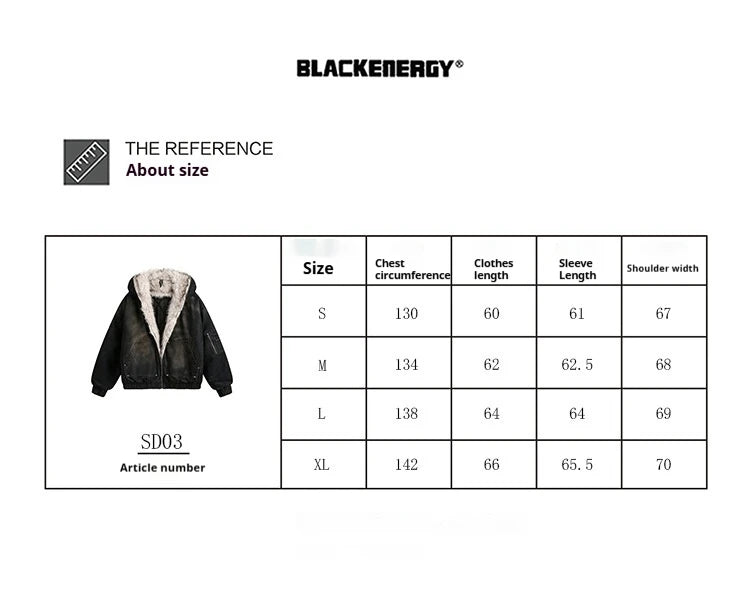 Men’s Washed Cotton Winter Jacket – Thick Warm Hooded Coat, Vintage American Streetwear Parka for Casual Wear