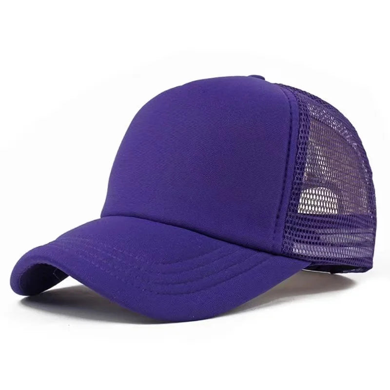 Gorra Trucker de Malla de 5 Paneles con Logotipo Personalizado – Gorra de Béisbol Ajustable para Hombres y Mujeres, Equipos Deportivos y Uso al Aire Libre en Verano