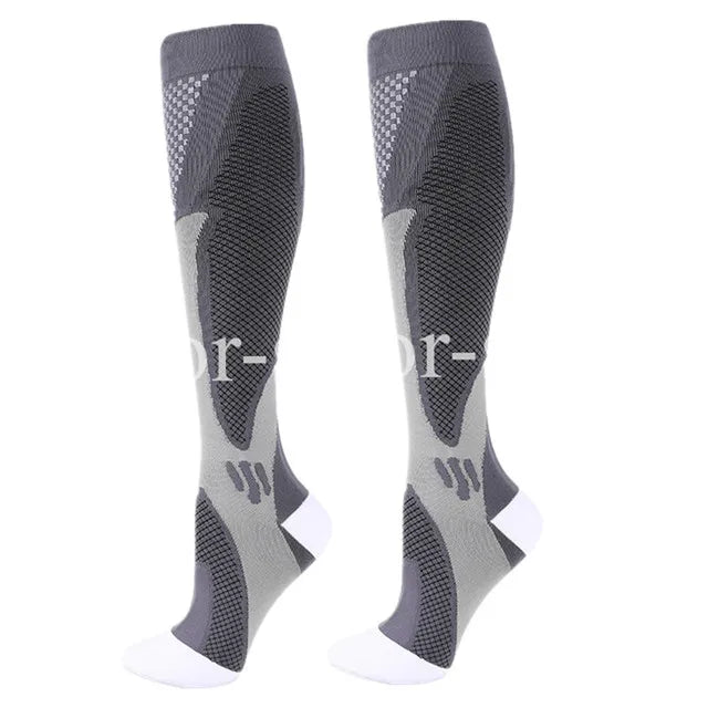 Compression Socks 20–30mmHg Knee High Support Stockings for Men & Women – Running, Cycling & Varicose Vein Relief (EU 36–50)