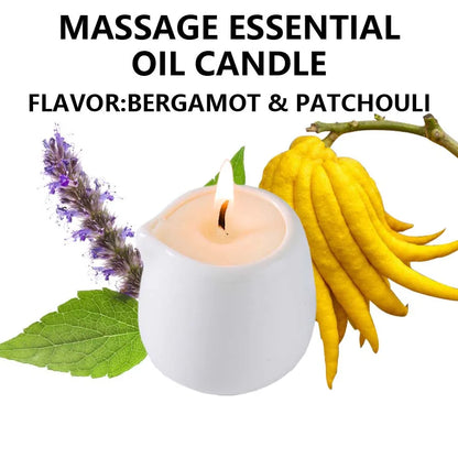 1PC Luxury Massage Oil Candle – Scented Aromatherapy Candle for Relaxation & Skin Moisturizing, Body Oil Candle for Spa & Self-Care