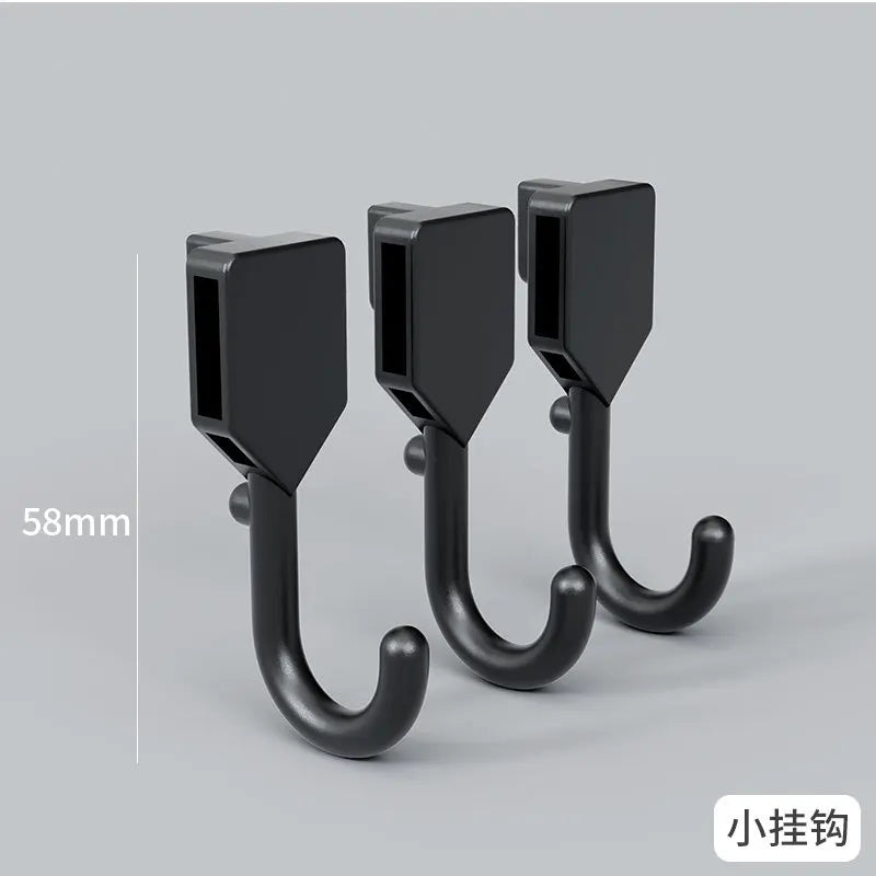 Organizador de pared de tablero perforado sin taladros – Panel de almacenamiento modular con estantes y accesorios para cocina, baño y sala de juegos