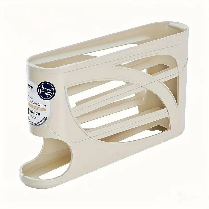 3-Tier Rolling Egg Storage Container – 24-Egg Refrigerator Organizer Rack, Large-Capacity Egg Holder & Kitchen Fridge Storage Box