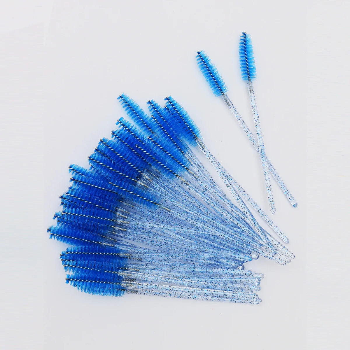 50 peines de cristal para pestañas, varitas de máscara desechables para extensiones de pestañas, aplicación de maquillaje y herramientas de belleza profesionales