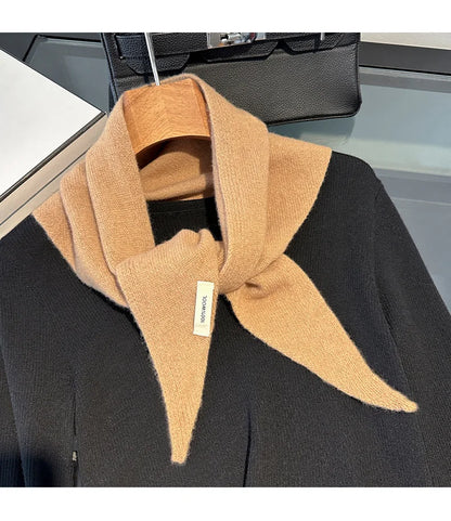 100% Wool Winter Scarf for Women Long Warm Cashmere Feel Shawl Wrap Solid Pashmina Hijab Head Scarf