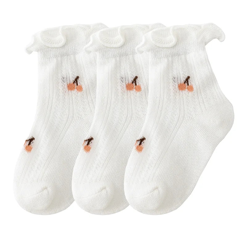 3 paires de chaussettes nouveau-né douces et respirantes en coton fin pour bébés