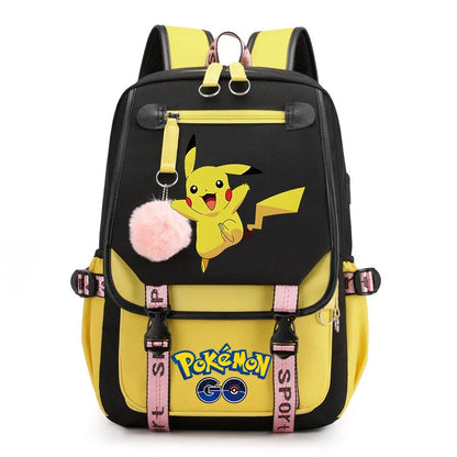 Sac à dos pour enfants grande capacité inspiré des animes | Cartable pour garçons et filles avec compartiment pour ordinateur portable