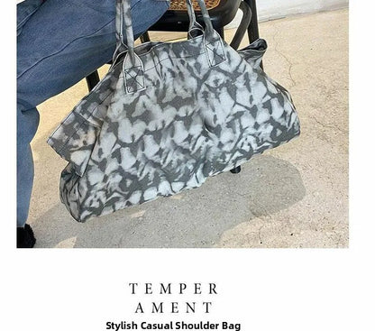 Bolso de yoga unisex de lona de gran capacidad – Bolso de hombro ecológico, Bolso de mano de estilo urbano para gimnasio, fitness, compras, viajes y uso diario