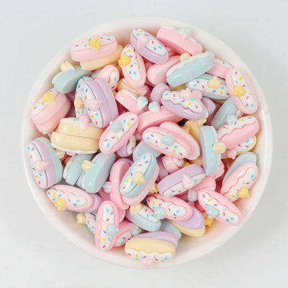 30/300pcs Mini Breloques en Résine Bonbon Fleur Amour – Mignons Accessoires de Bricolage pour Nail Art, Barrettes à Cheveux, Scrapbooking, Bijoux Faits Main et Projets Créatifs pour Enfants