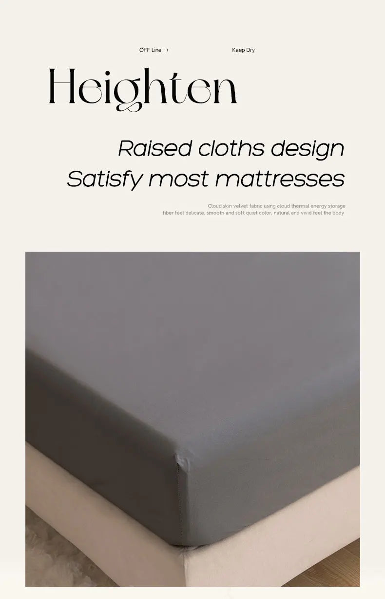 Waterproof Fitted Mattress Protector – Elastic Bed Sheet Cover for Single, Double, Queen & King Beds