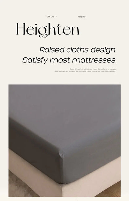 Waterproof Fitted Mattress Protector – Elastic Bed Sheet Cover for Single, Double, Queen & King Beds