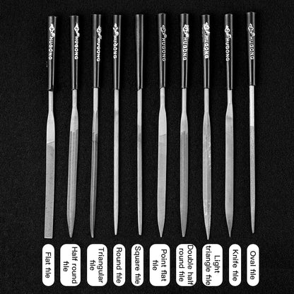 10-Piece Diamond Needle File Set – Precision Hand Tools for Ceramic, Glass, Gemstone & DIY Crafts