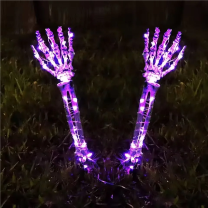 2PCS Halloween Solar Ghost Hand Garden Lights – Waterproof Outdoor LED Stake Lamps for Yard, Garden, Festival & Horror Atmosphere Decor