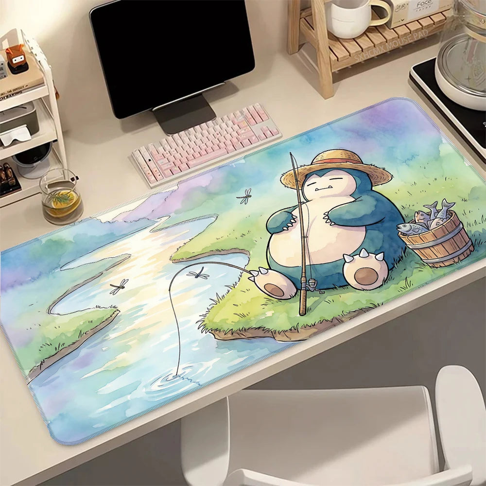 Snorlax Anime Gaming Mouse Pad – Pokémon Cartoon Non-Slip Desk Mat for Laptop & PC Setup
